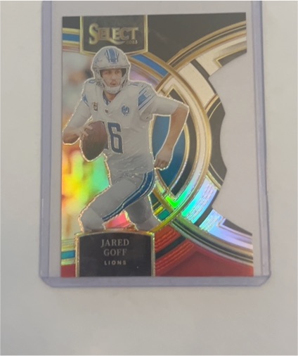 2023 Panini Select #178 Jared Goff Premier Level Die-Cut — front