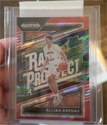 2024 Panini Prizm Draft Picks #6 Alijah Arenas Rated Prospect — front