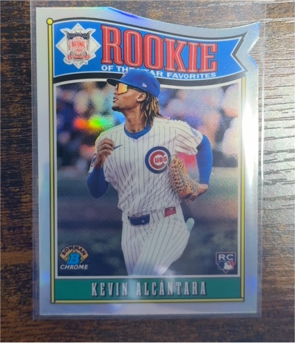 2025 Bowman Chrome Rookie of the Year Favorites #ROY-15 Kevin Alcantara — front