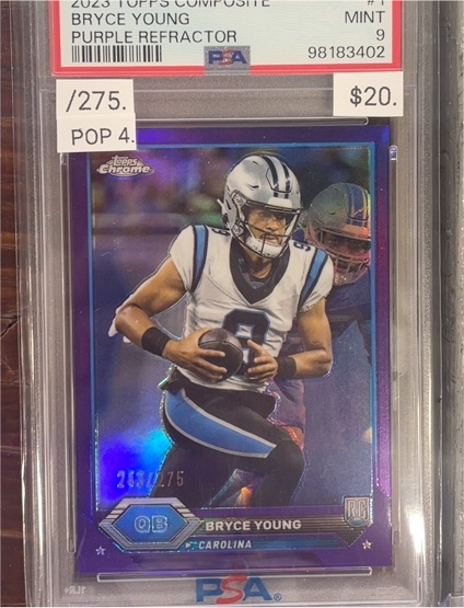 2023 Topps Composite Chrome #1 Bryce Young — front