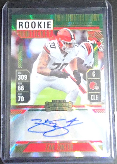 2024 Panini Contenders #231 Zak Zinter Rookie Ticket — front