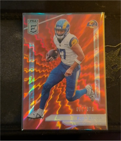 2024 Panini Donruss Elite Aspirations Shimmer #75 Puka Nacua — front