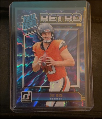 2024 Panini Donruss Retro Rated Rookie #19 Bo Nix — front