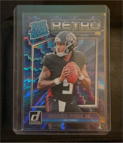 2024 Donruss Retro #7 Michael Penix Jr. Rated Rookie — front