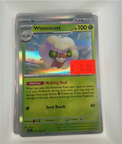 2024 Pokémon Scarlet & Violet Temporal Forces #015 Whimsicott — front