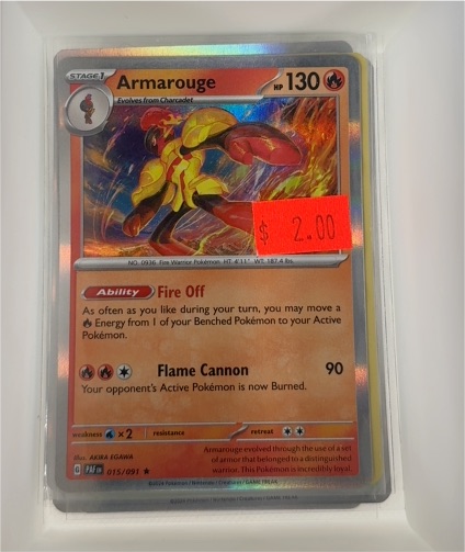 2023 Pokémon TCG Paldean Fates #015 Armarouge — front