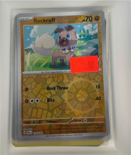 2023 Pokémon SV02: Paldea Evolved #116 Rockruff — front