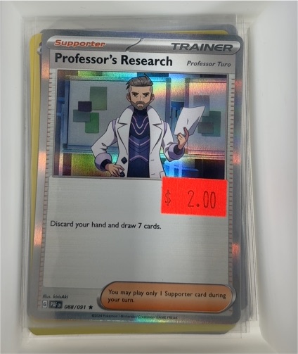 2024 Pokémon Paldean Fates #088 Professor's Research Professor Turo — front
