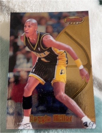 1997-98 Bowman's Best #9 Reggie Miller — front