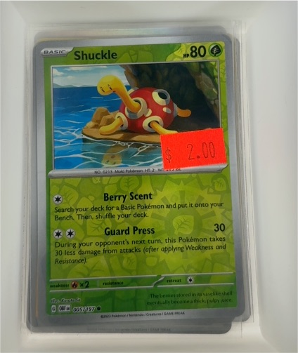 2023 Pokémon SV03 Obsidian Flames #005 Shuckle — front
