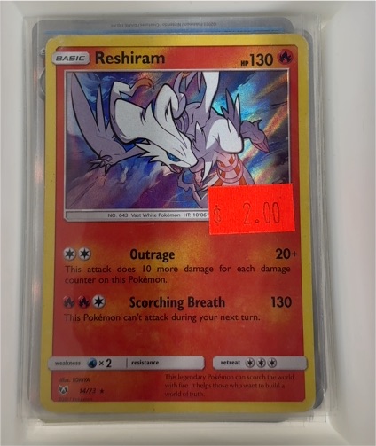 2017 Pokémon TCG Shining Legends #14 Reshiram — front