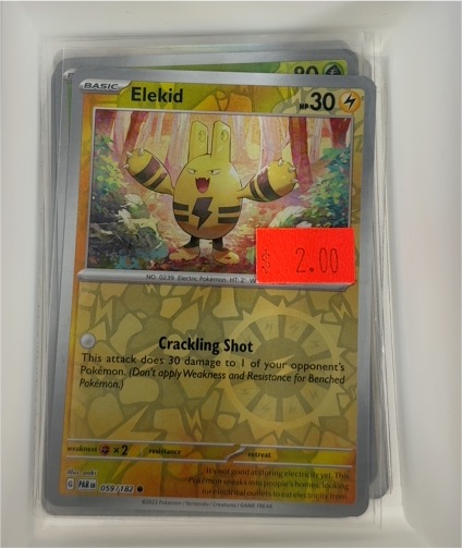 2023 Pokémon Paradox Rift #059 Elekid — front
