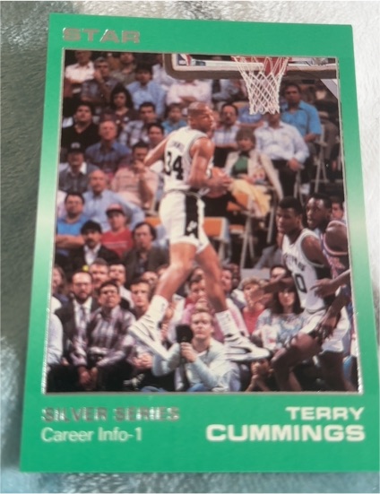1990 Star Company Career Info-1 Terry Cummings — front