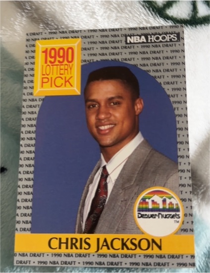 1990 NBA Hoops #392 Chris Jackson — front