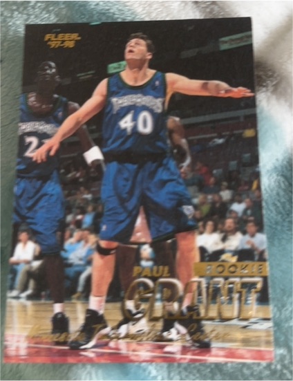 1997-98 Fleer #341 Paul Grant Rookie — front