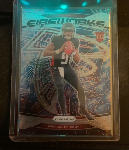 2024 Panini Prizm #16 Michael Penix Jr. Fireworks — front