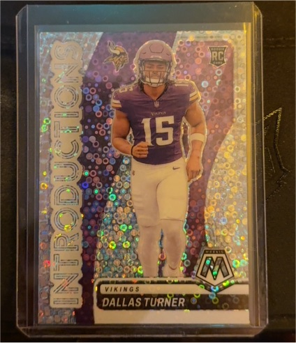 2024 Panini Mosaic Introductions Silver Prizm #9 Dallas Turner — front