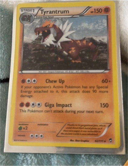 2014 Pokémon #62 Tyrantrum — front