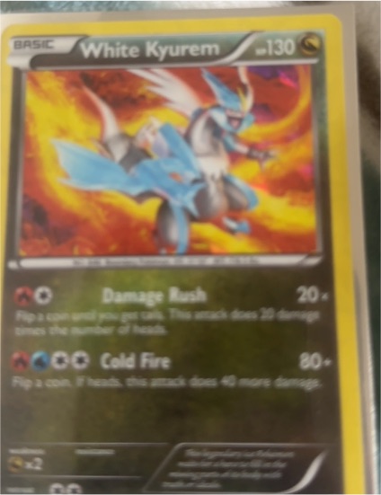 2012 Pokémon Boundaries Crossed #102 White Kyurem — front