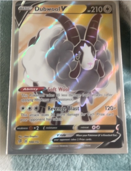 2020 Pokémon TCG Rebel Clash #188 Dubwool V — front
