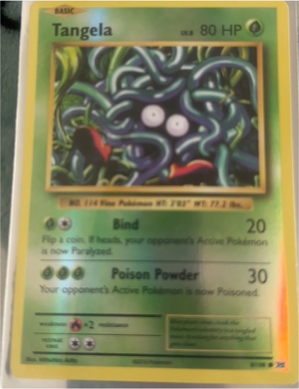 2016 Pokémon XY Evolutions #8 Tangela — front