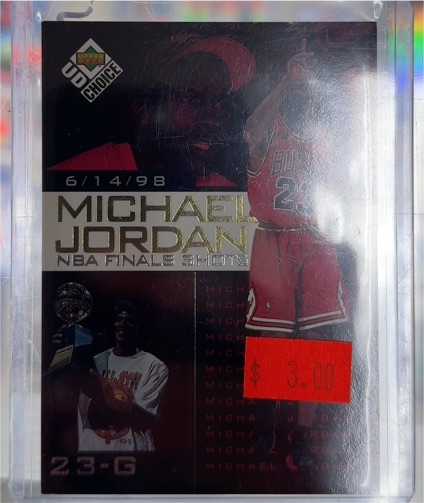1998 Upper Deck Choice #8 Michael Jordan NBA Finals Shots — front