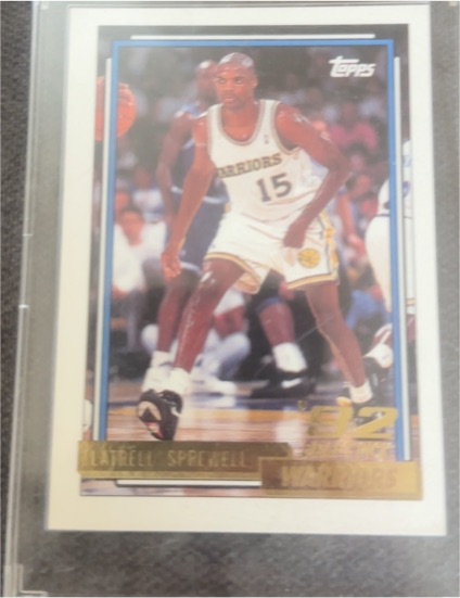 1992-93 Topps #392 Latrell Sprewell — front