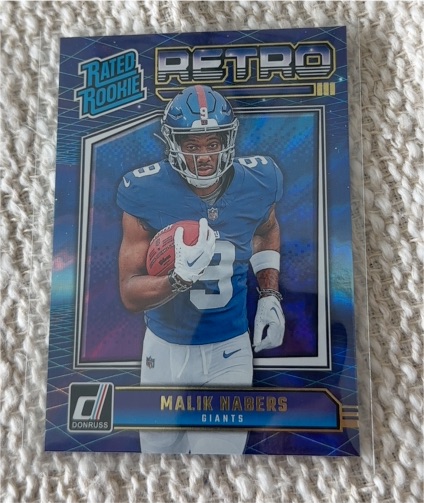 2024 Donruss Rated Rookie Retro #6 Malik Nabers — front