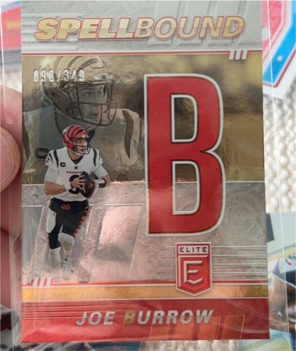 2022 Donruss Elite Spellbound #SB-JB1 Joe Burrow — front