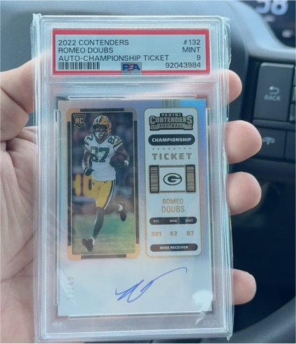 2022 Panini Contenders #132 Romeo Doubs — front