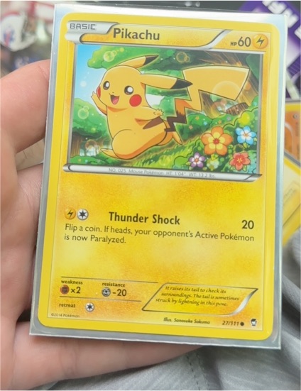 2014 Pokémon XY Furious Fists #27 Pikachu — front