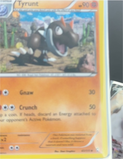 2014 Pokémon XY Furious Fists #61 Tyrunt — front