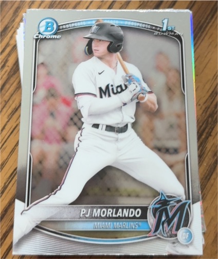 2025 Bowman Chrome #BCP-91 PJ Morlando — front