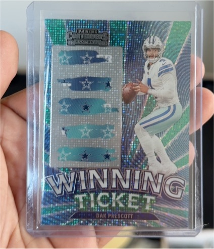 2023 Panini Contenders #3 Dak Prescott Winning Ticket — front