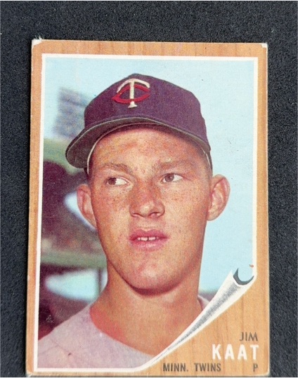 1962 Topps #21 Jim Kaat — front