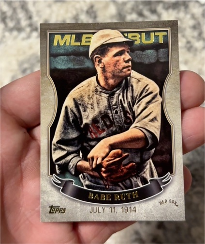 2016 Topps MLB Debut Silver #MLBD-32 Babe Ruth — front