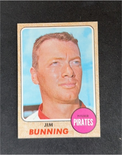 1968 Topps #215 Jim Bunning — front