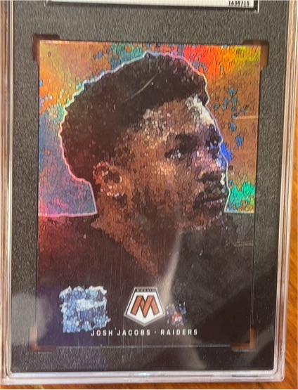 2023 Panini Mosaic Micro Mosaic #MM-18 Josh Jacobs — front