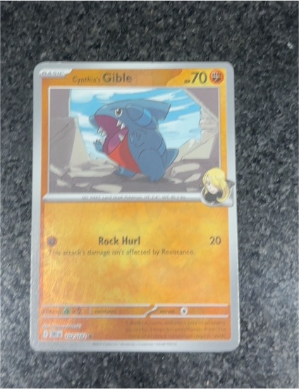 2025 Pokémon TCG Destined Rivals #102 Cynthia's Gible — front