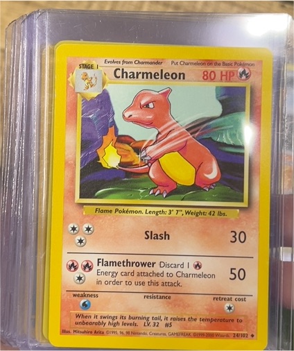 1999 Pokémon Base Set #24 Charmeleon — front