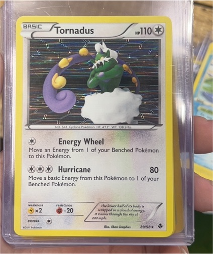 2011 Pokémon Black & White Emerging Powers #89 Tornadus — front
