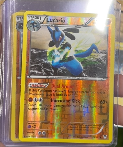 2011 Pokémon Black & White Plasma Storm #78 Lucario — front