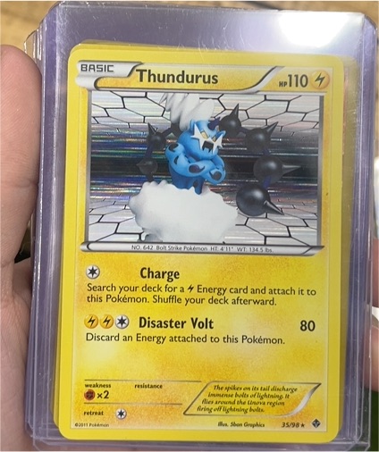 2011 Pokémon Emerging Powers #35 Thundurus — front