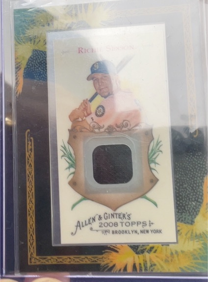 2008 Topps Allen & Ginter's Framed Mini Relics #AGR-RS Richie Sexson — front