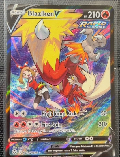 Blaziken V TG14/TG30 Silver Tempest Trainer Gallery — front