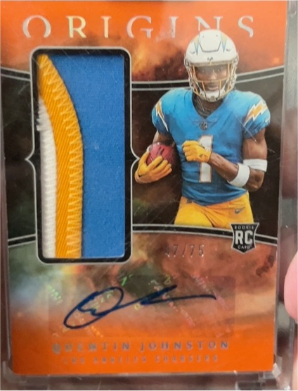 2023 Panini Origins #RJJA-QJ Quentin Johnston — front