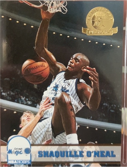 1993-94 Hoops #155 Shaquille O'Neal — front