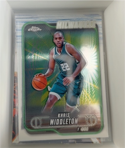 2024-25 Topps Chrome #75 Khris Middleton — front