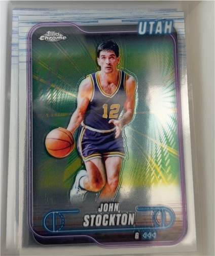 2024-25 Topps Chrome #46 John Stockton — front