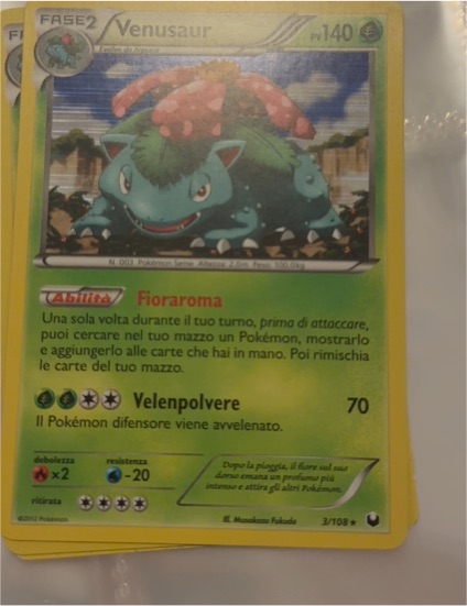2012 Pokémon Dark Explorers #3 Venusaur — front